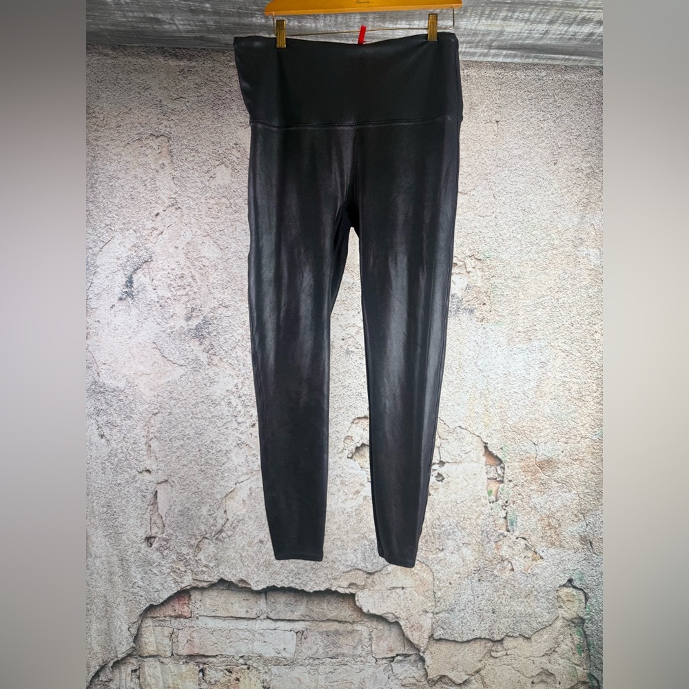 Spanx 2X Black High-Waisted Leggings. C50